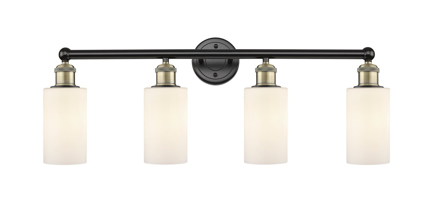 Innovations 616-4W-BAB-G801 Four Light Bath Vanity, Black Antique Brass
