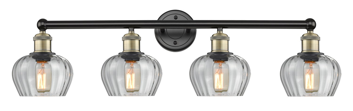 Innovations 616-4W-BAB-G92 Four Light Bath Vanity, Black Antique Brass