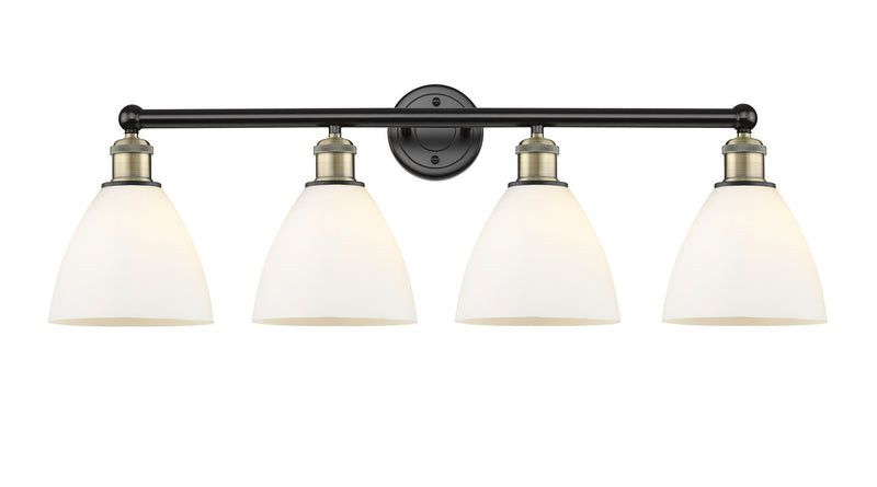 Innovations 616-4W-BAB-GBD-751 Four Light Bath Vanity, Black Antique Brass