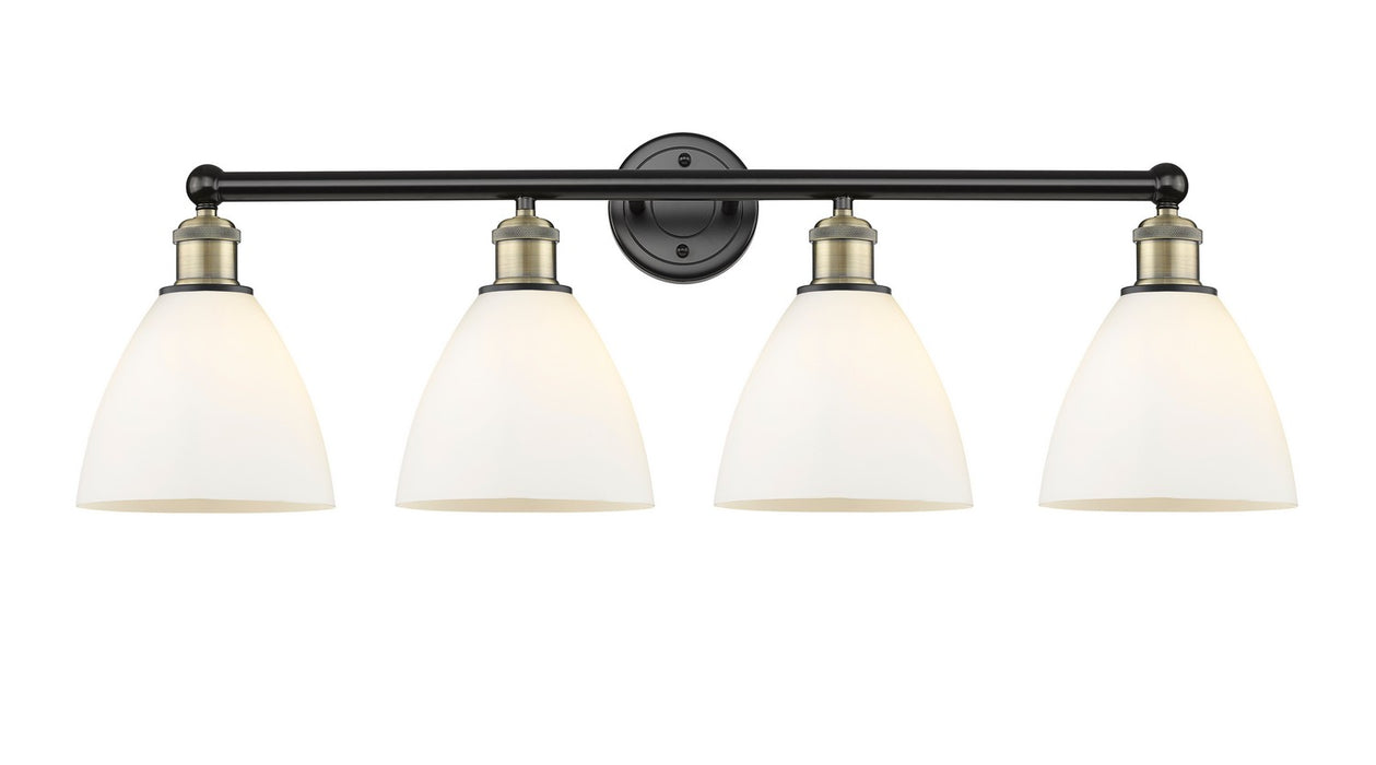 Innovations 616-4W-BAB-GBD-751 Four Light Bath Vanity, Black Antique Brass