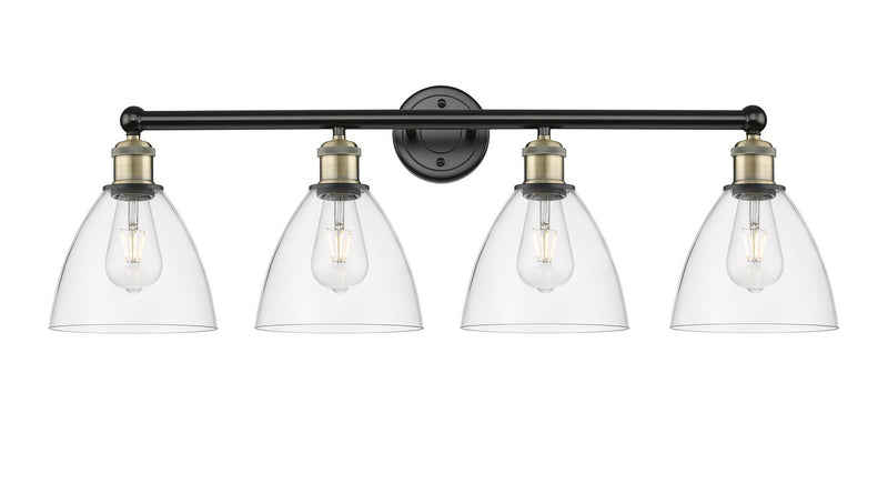 Innovations 616-4W-BAB-GBD-752 Four Light Bath Vanity, Black Antique Brass