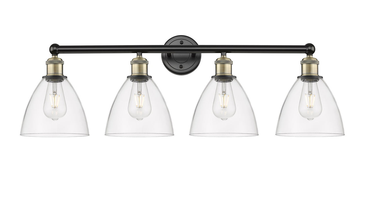 Innovations 616-4W-BAB-GBD-752 Four Light Bath Vanity, Black Antique Brass