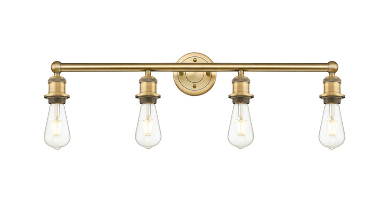 Innovations 616-4W-BB Four Light Bath Vanity, Brushed Brass