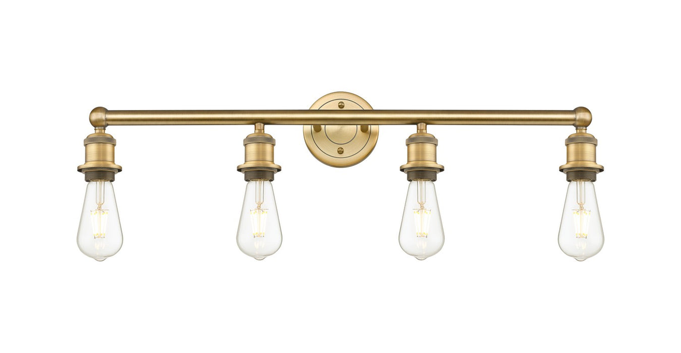 Innovations 616-4W-BB Four Light Bath Vanity, Brushed Brass