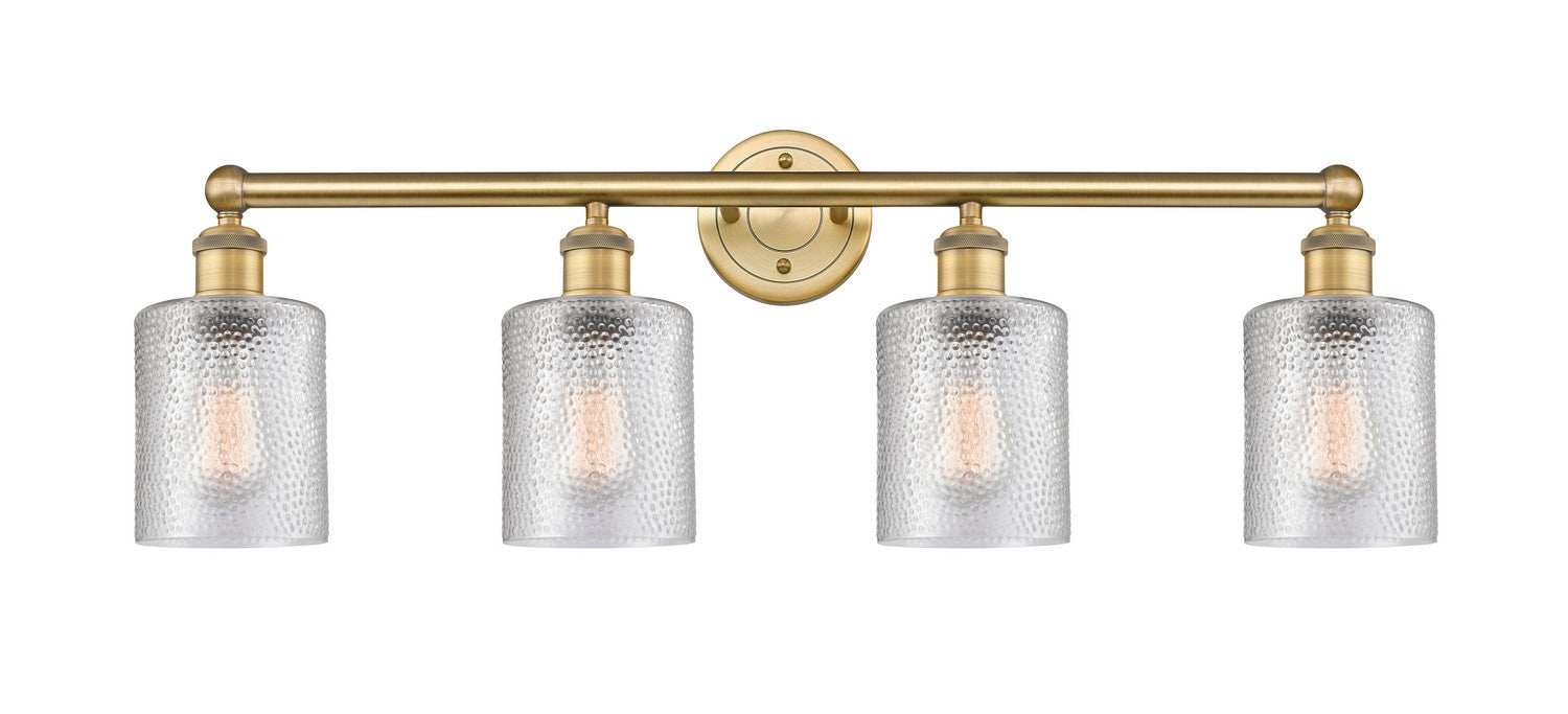 Innovations 616-4W-BB-G112 Four Light Bath Vanity, Brushed Brass