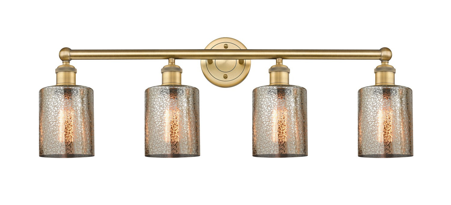 Innovations 616-4W-BB-G116 Four Light Bath Vanity, Brushed Brass