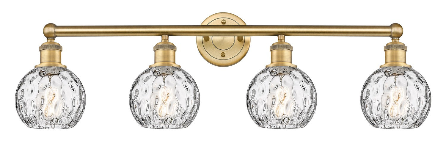 Innovations 616-4W-BB-G1215-6 Four Light Bath Vanity, Brushed Brass