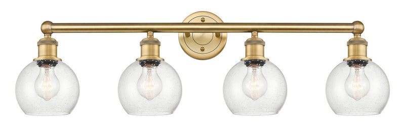 Innovations 616-4W-BB-G124-6 Four Light Bath Vanity, Brushed Brass