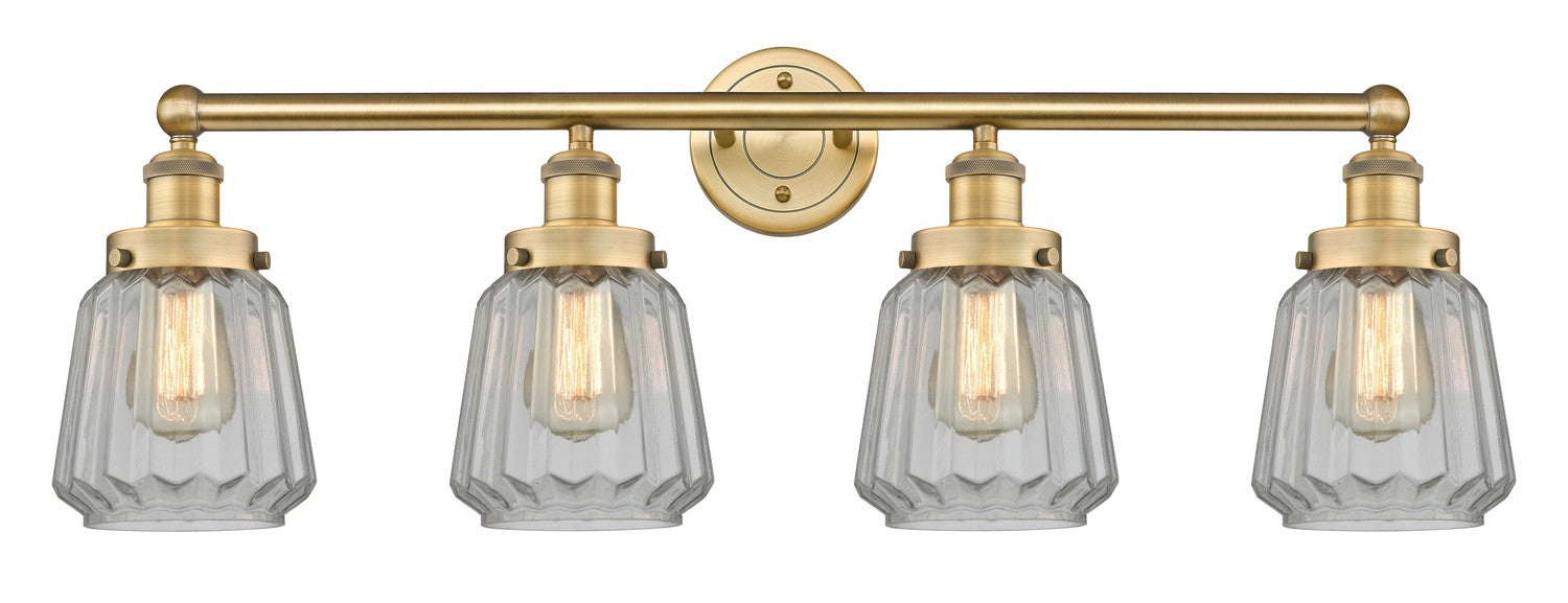 Innovations 616-4W-BB-G142 Four Light Bath Vanity, Brushed Brass