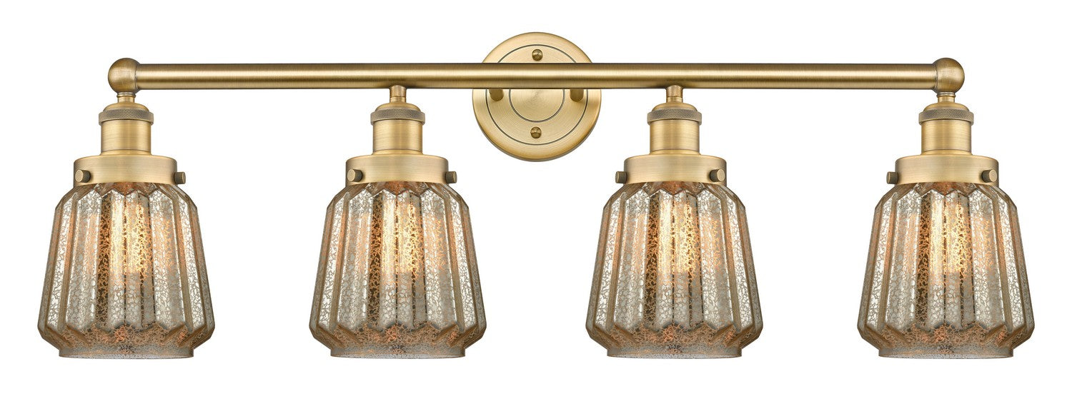 Innovations 616-4W-BB-G146 Four Light Bath Vanity, Brushed Brass