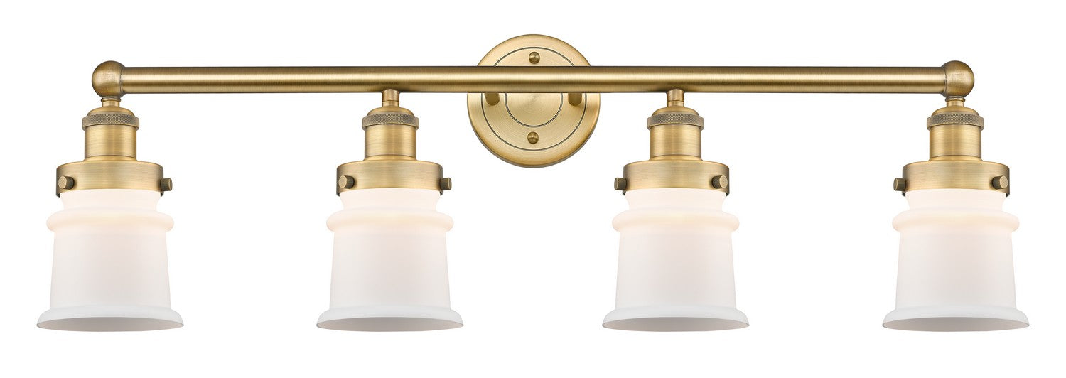 Innovations 616-4W-BB-G181S Four Light Bath Vanity, Brushed Brass