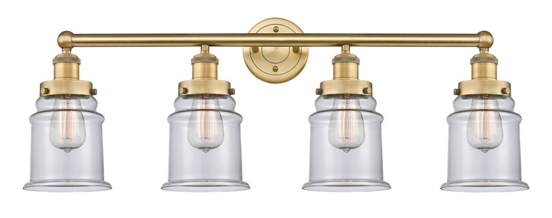 Innovations 616-4W-BB-G182 Four Light Bath Vanity, Brushed Brass