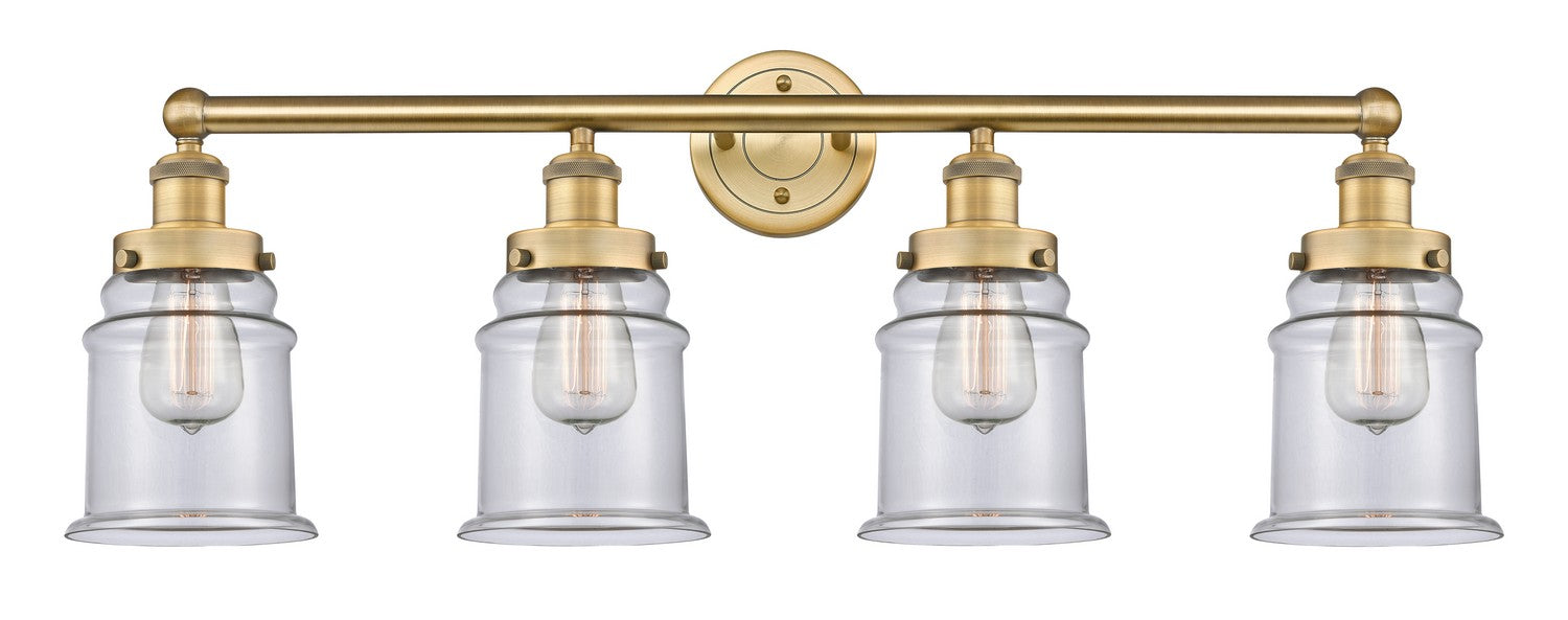 Innovations 616-4W-BB-G182 Four Light Bath Vanity, Brushed Brass