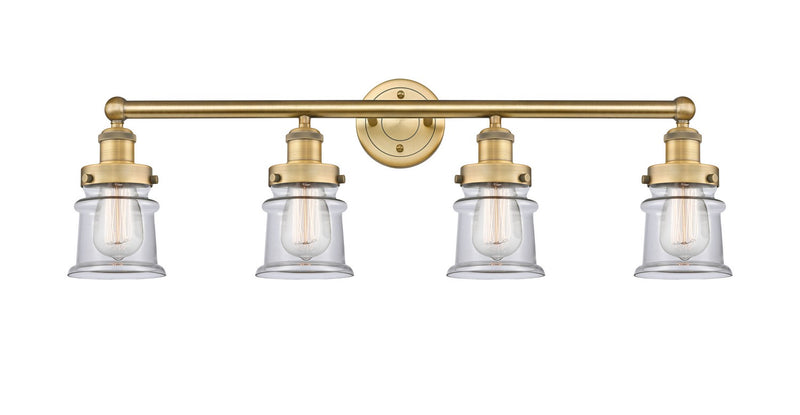 Innovations 616-4W-BB-G182S Four Light Bath Vanity, Brushed Brass