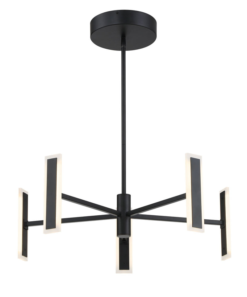 George Kovacs P1415-66A-L LED Chandelier, Coal