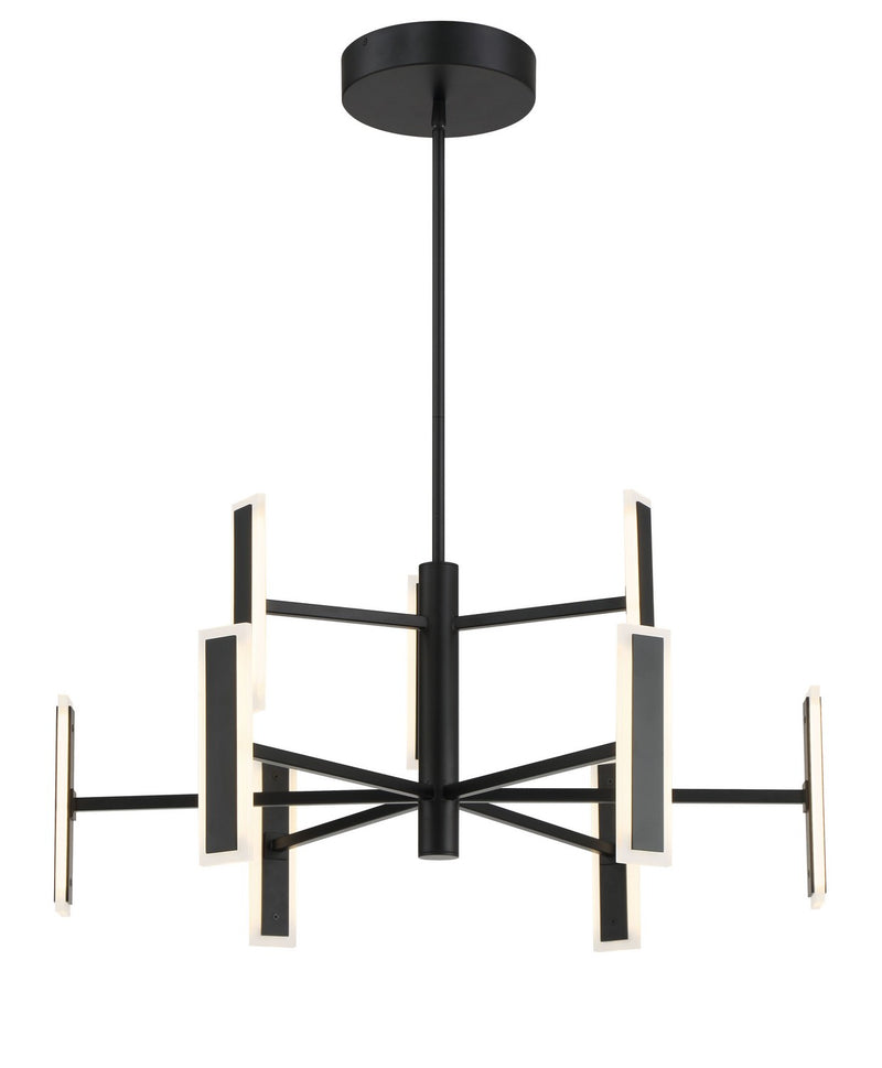 George Kovacs P1419-66A-L LED Chandelier, Coal
