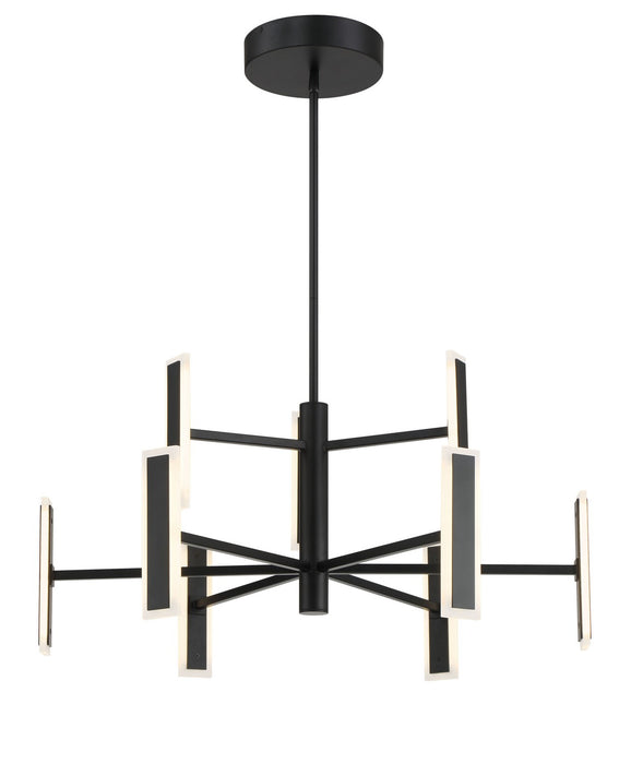 George Kovacs P1419-66A-L LED Chandelier, Coal