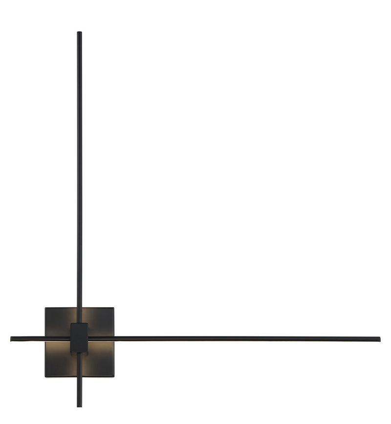 George Kovacs P1436-66A-L LED Wall Sconce, Coal