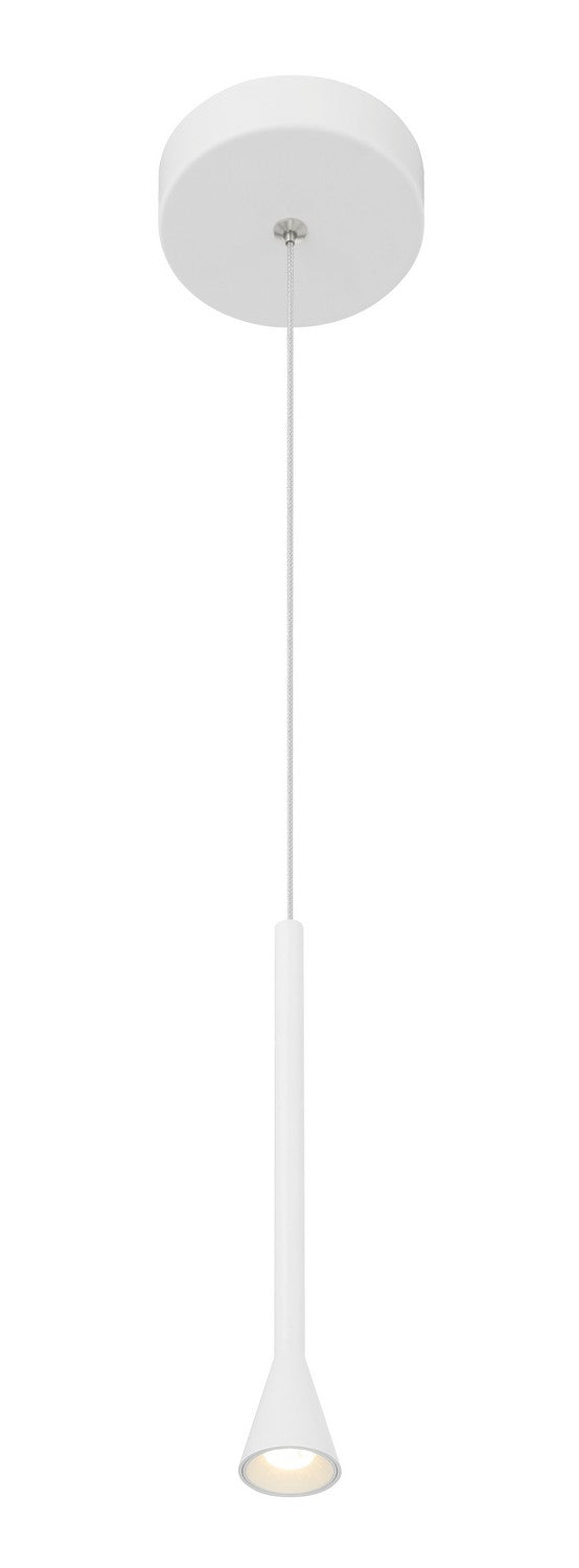 George Kovacs P1456-44B-L LED Mini Pendant, Matte White