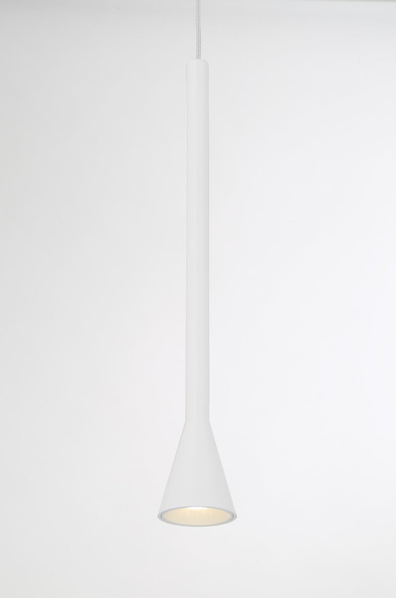George Kovacs P1456-44B-L LED Mini Pendant, Matte White