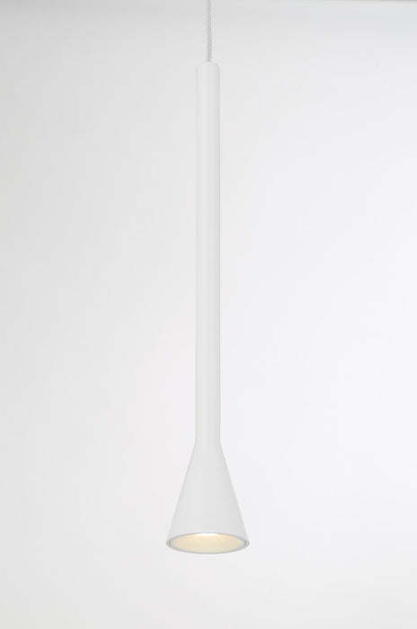 George Kovacs P1456-44B-L LED Mini Pendant, Matte White