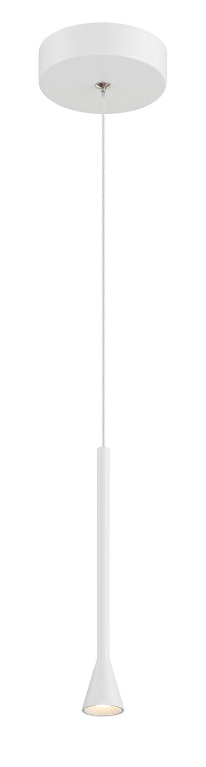 George Kovacs P1456-44B-L LED Mini Pendant, Matte White