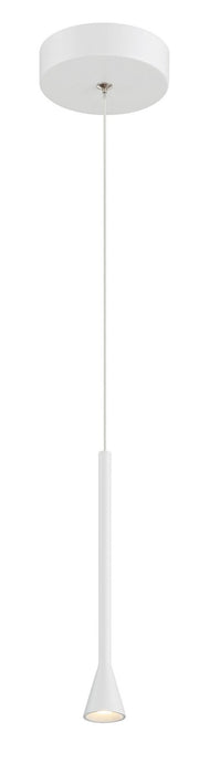 George Kovacs P1456-44B-L LED Mini Pendant, Matte White