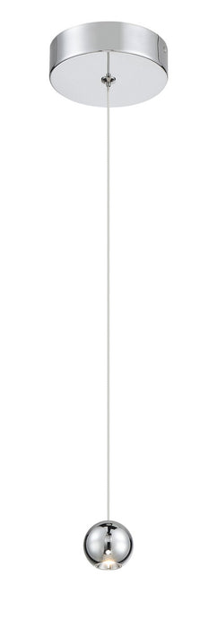 George Kovacs P1460-077-L LED Mini Pendant, Chrome
