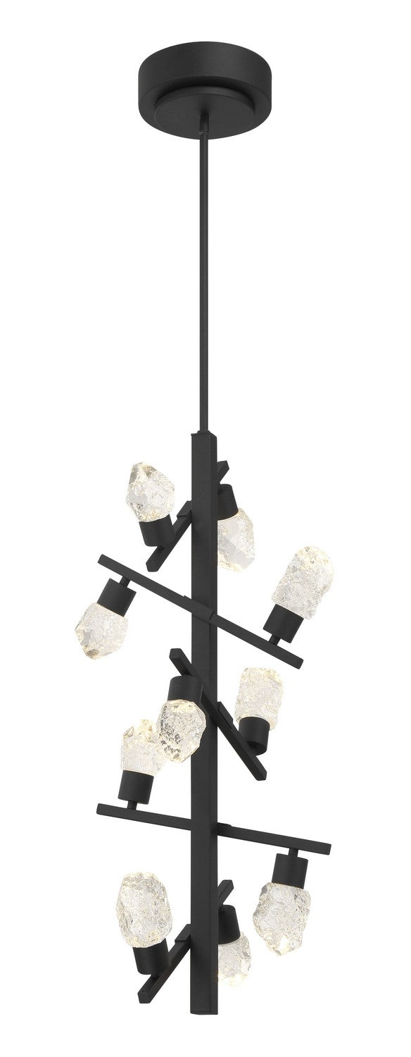 George Kovacs P1536-066-L LED Foyer Pendant, Sand Coal