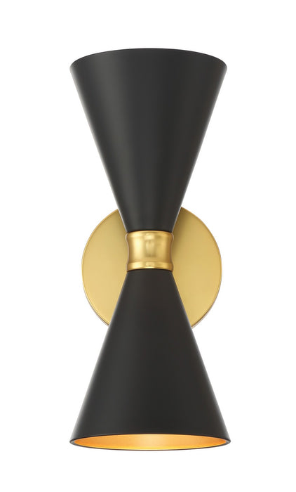 George Kovacs P1827-248 Two Light Wall Sconce, Honey Gold