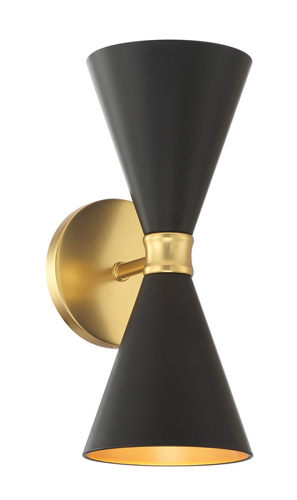 George Kovacs P1827-248 Two Light Wall Sconce, Honey Gold