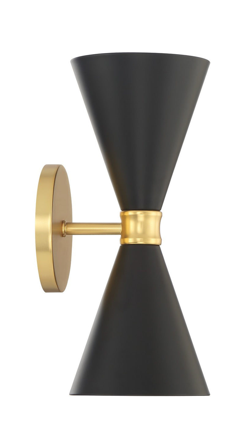 George Kovacs P1827-248 Two Light Wall Sconce, Honey Gold
