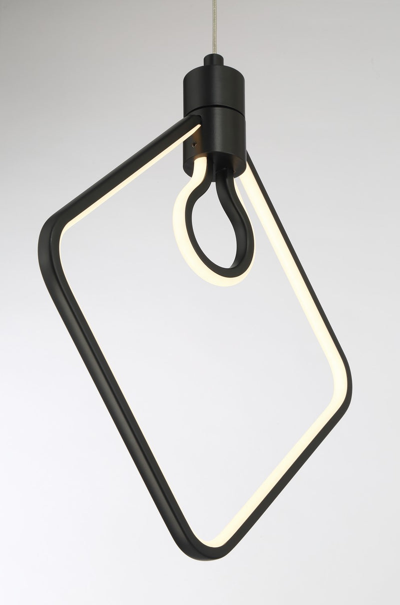 George Kovacs P1904-66A-L LED Pendant, Coal