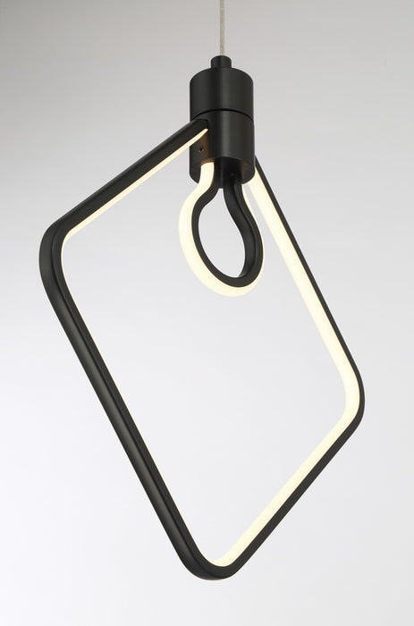 George Kovacs P1904-66A-L LED Pendant, Coal