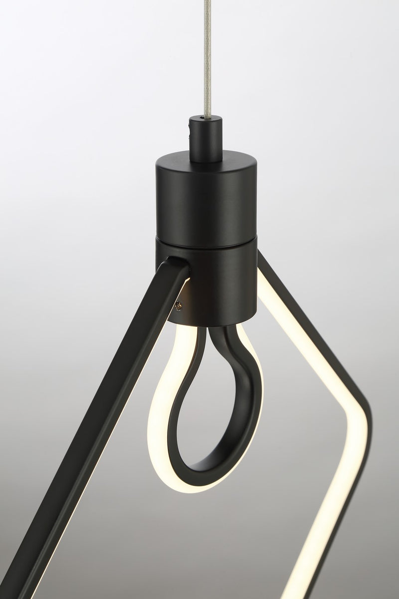 George Kovacs P1904-66A-L LED Pendant, Coal