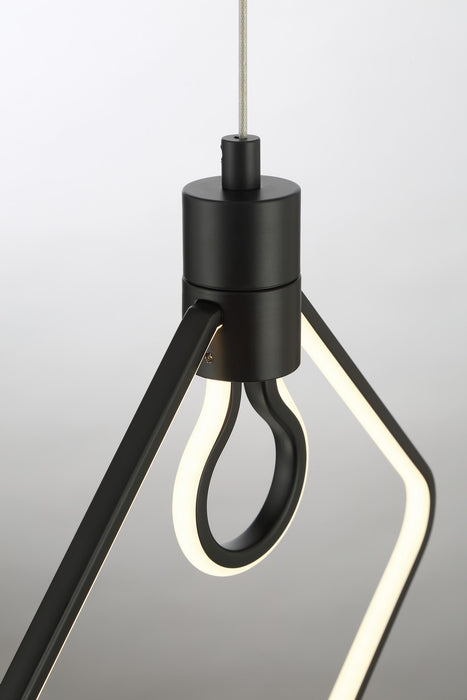 George Kovacs P1904-66A-L LED Pendant, Coal