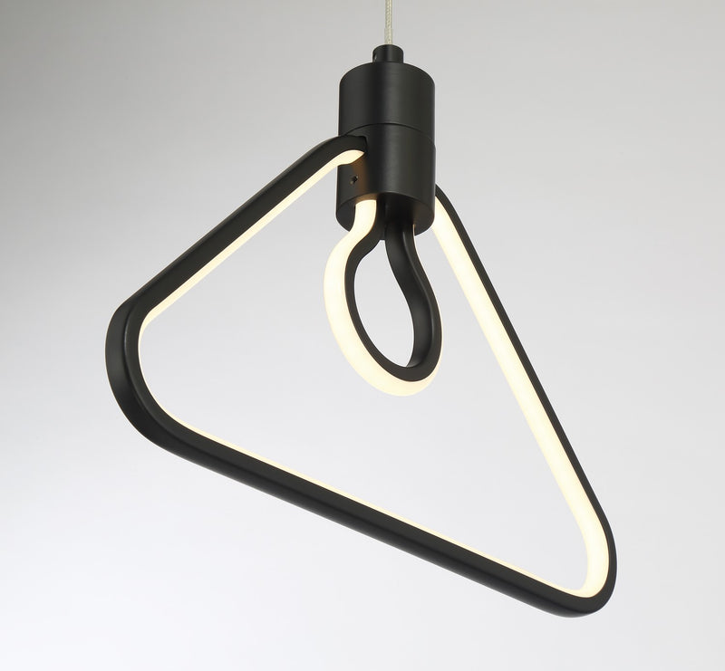 George Kovacs P1905-66A-L LED Pendant, Coal