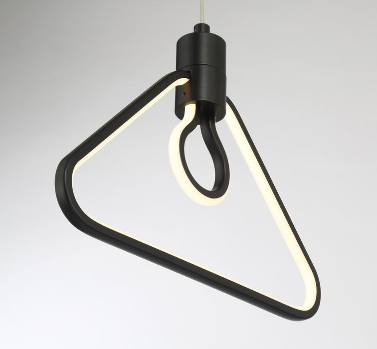 George Kovacs P1905-66A-L LED Pendant, Coal