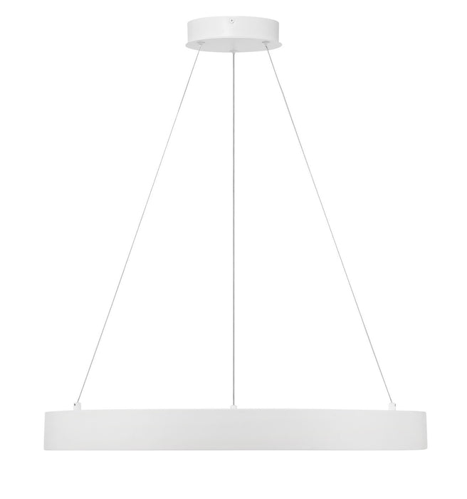 George Kovacs P5555-44B-L LED Pendant, Matte White