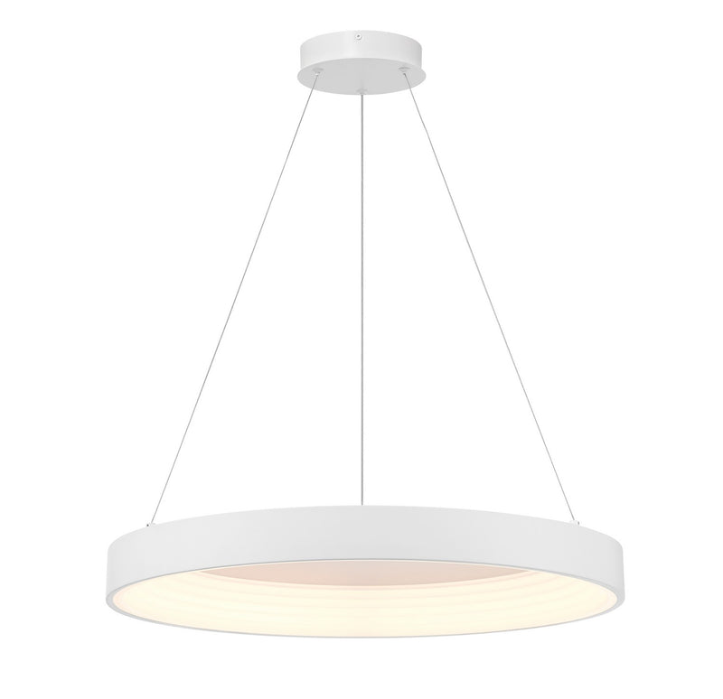 George Kovacs P5555-44B-L LED Pendant, Matte White
