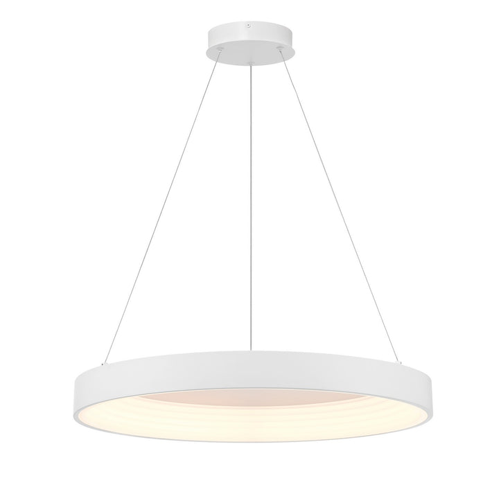 George Kovacs P5555-44B-L LED Pendant, Matte White