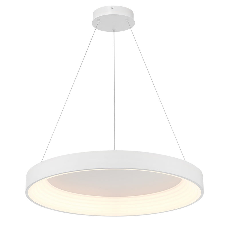 George Kovacs P5555-44B-L LED Pendant, Matte White