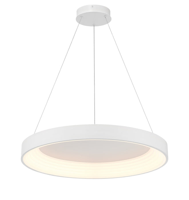 George Kovacs P5555-44B-L LED Pendant, Matte White