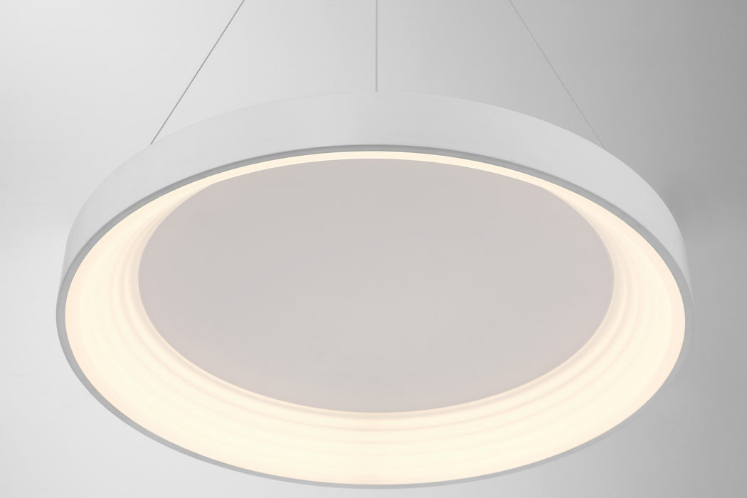 George Kovacs P5555-44B-L LED Pendant, Matte White