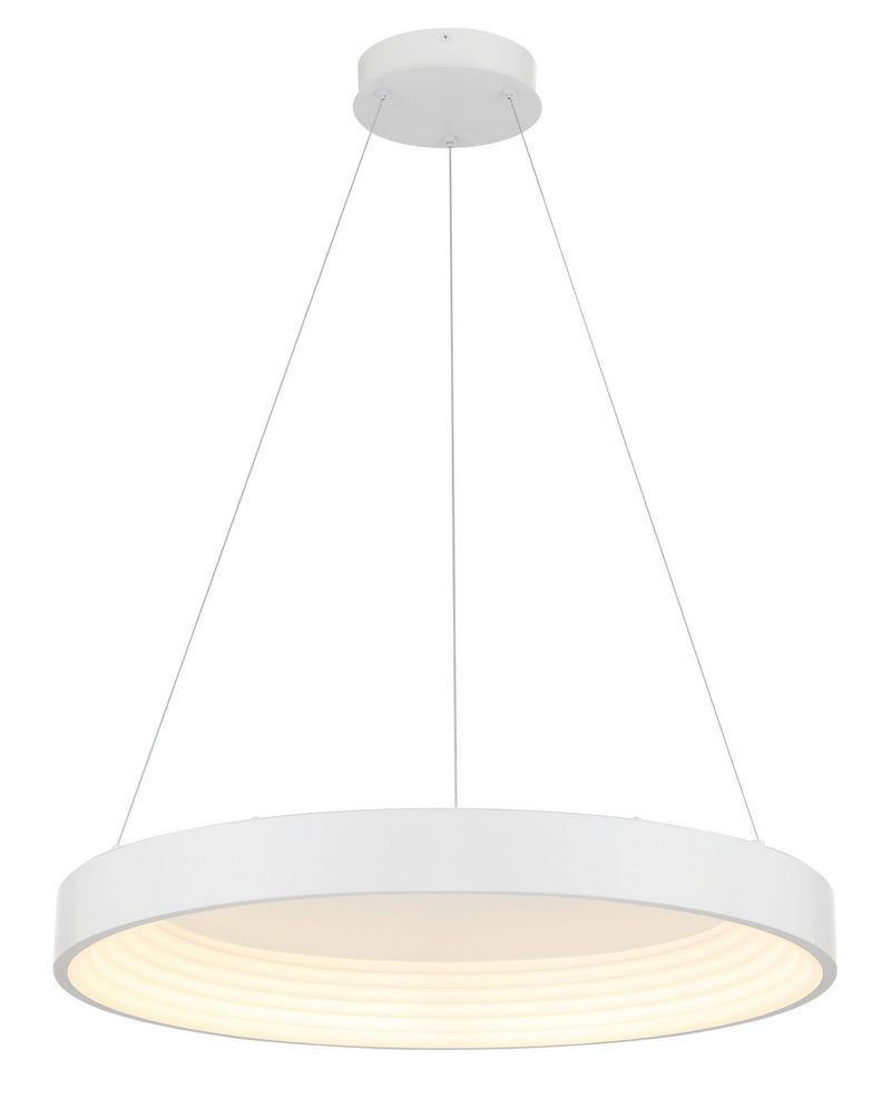George Kovacs P5555-44B-L LED Pendant, Matte White