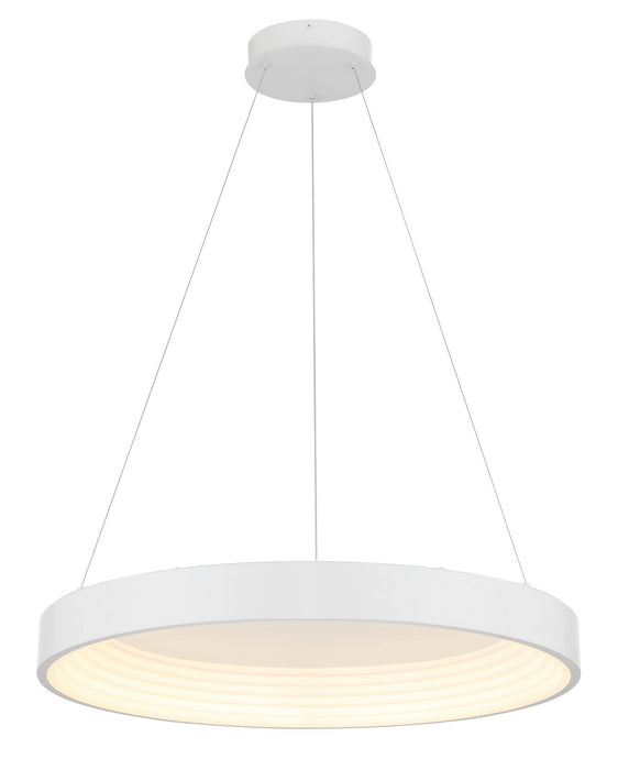 George Kovacs P5555-44B-L LED Pendant, Matte White