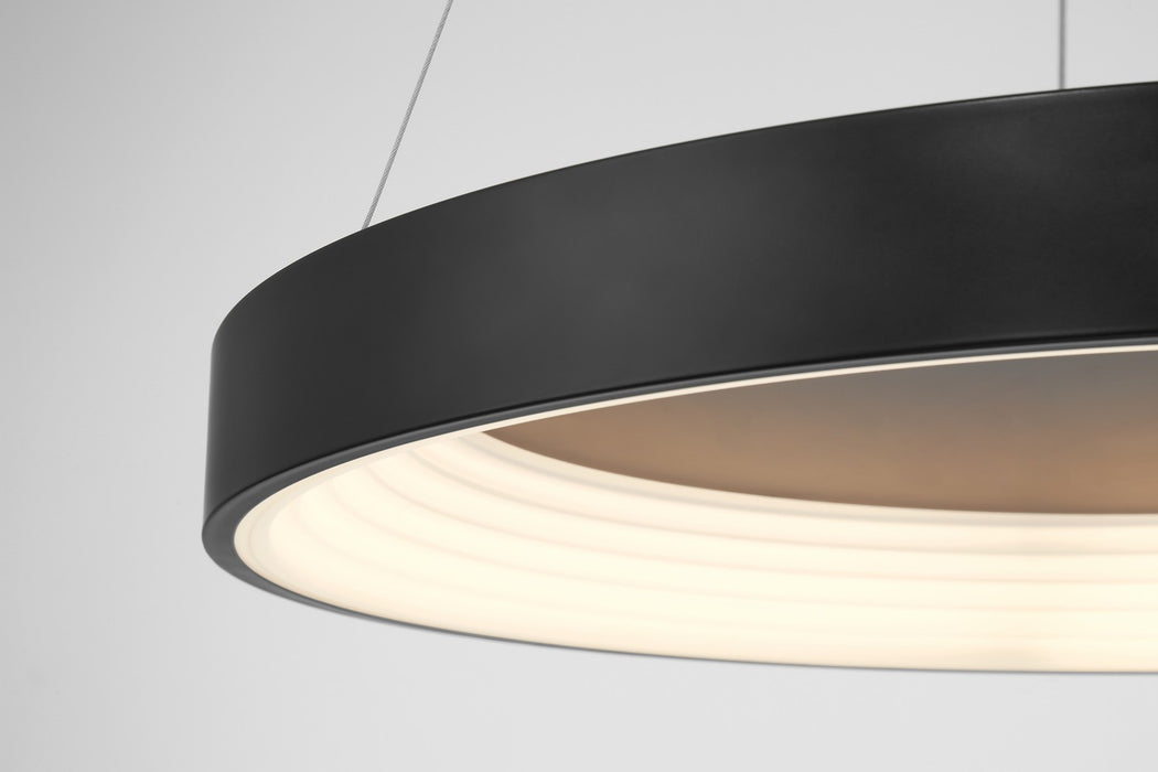 George Kovacs P5555-66A-L LED Pendant, Coal