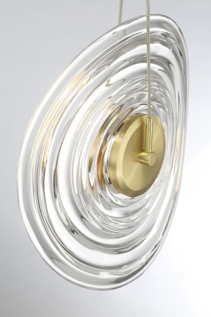 George Kovacs P5602-884-L LED Wall Sconce, Coal And Brushed Gold
