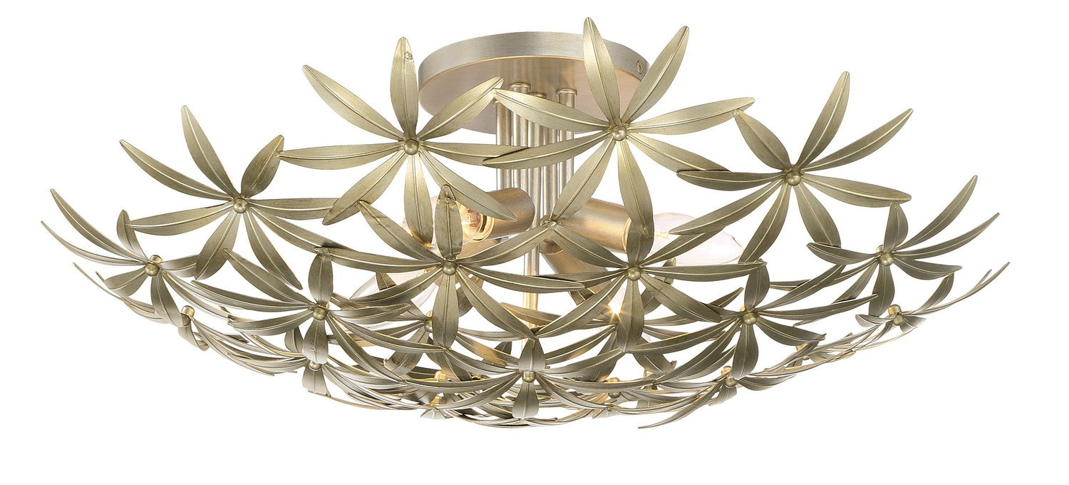 Minka-Lavery 2144-735 Four Light Flush Mount, Ambry Gold