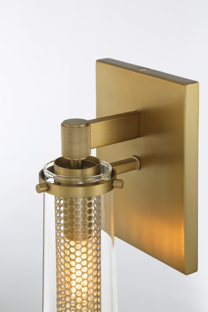 Minka-Lavery 2181-695 One Light Wall Sconce, Soft Brass